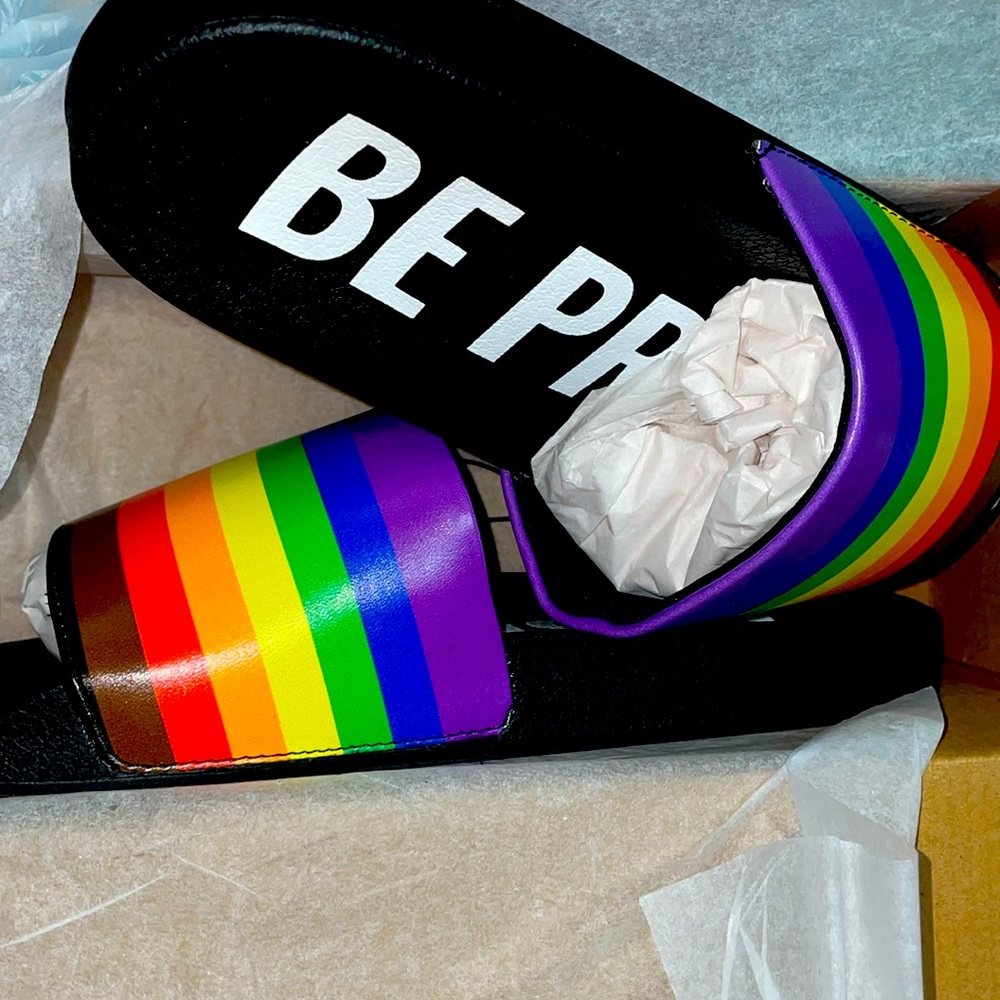 Pride Slide Sandals Dual sizing
